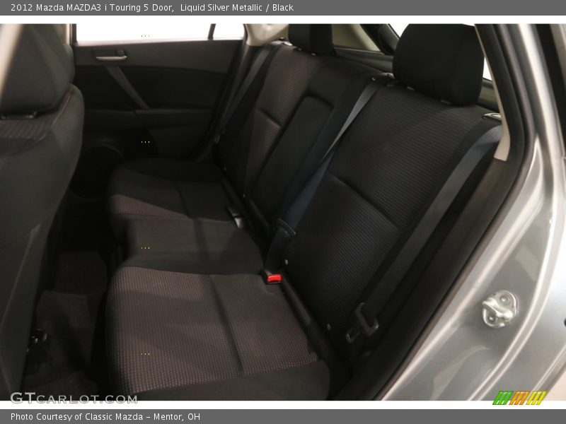 Liquid Silver Metallic / Black 2012 Mazda MAZDA3 i Touring 5 Door