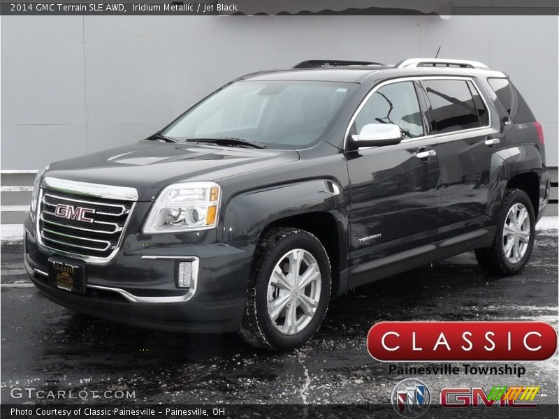Iridium Metallic / Jet Black 2014 GMC Terrain SLE AWD