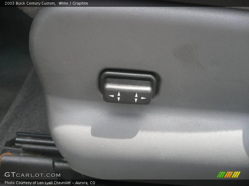 White / Graphite 2003 Buick Century Custom
