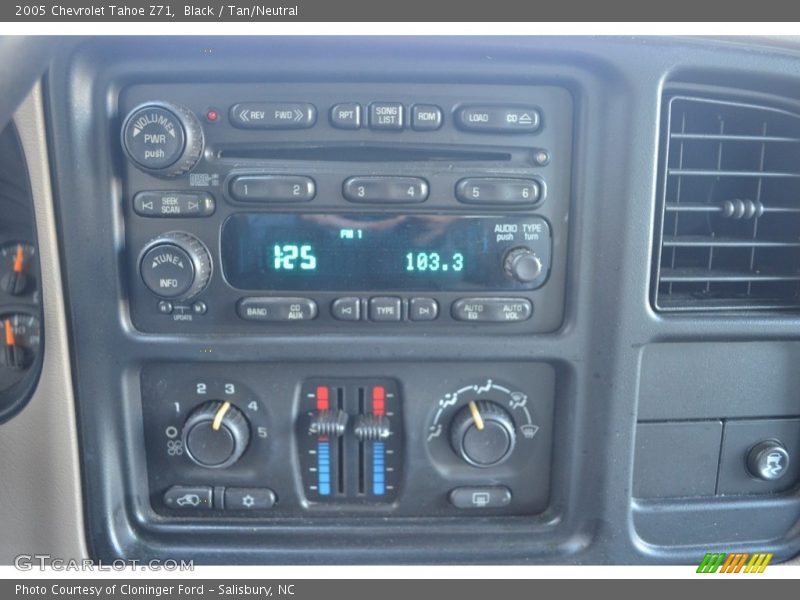 Black / Tan/Neutral 2005 Chevrolet Tahoe Z71