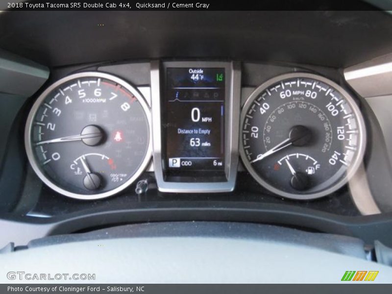 Quicksand / Cement Gray 2018 Toyota Tacoma SR5 Double Cab 4x4