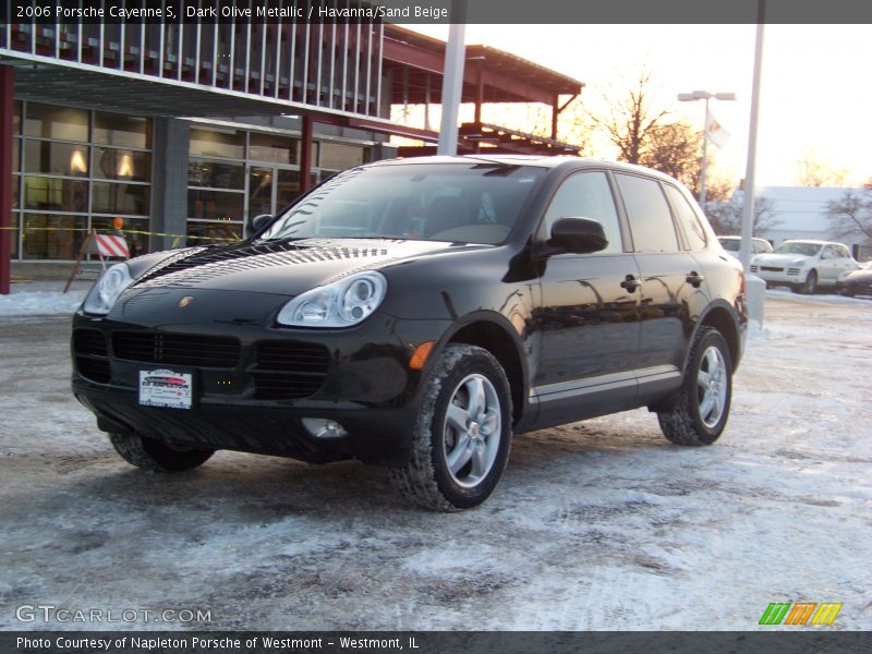 Dark Olive Metallic / Havanna/Sand Beige 2006 Porsche Cayenne S