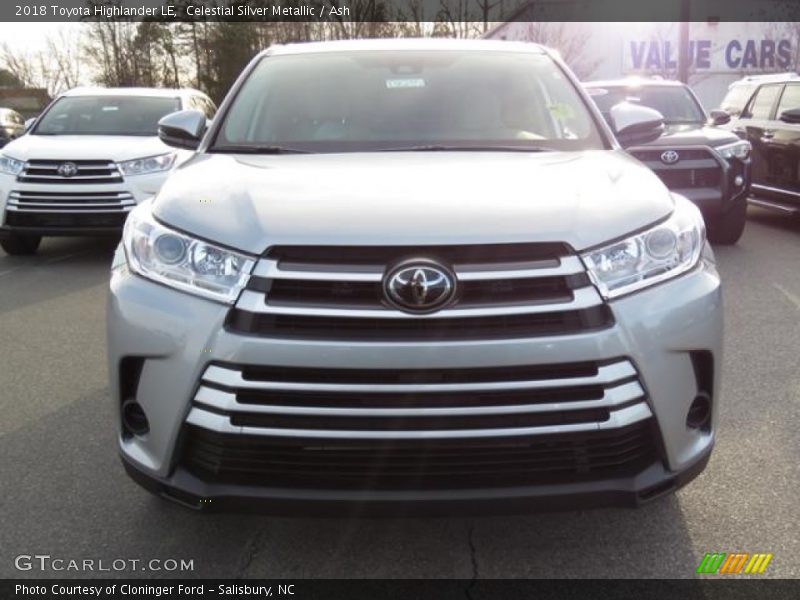 Celestial Silver Metallic / Ash 2018 Toyota Highlander LE