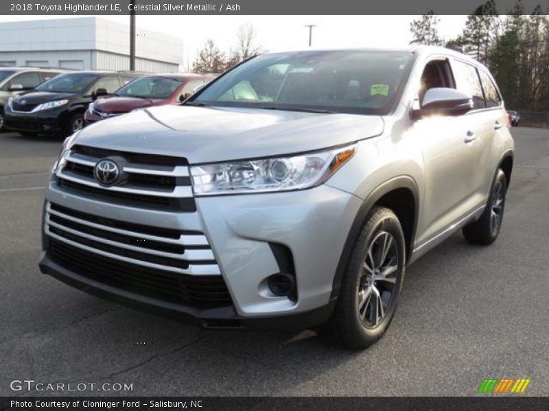 Celestial Silver Metallic / Ash 2018 Toyota Highlander LE