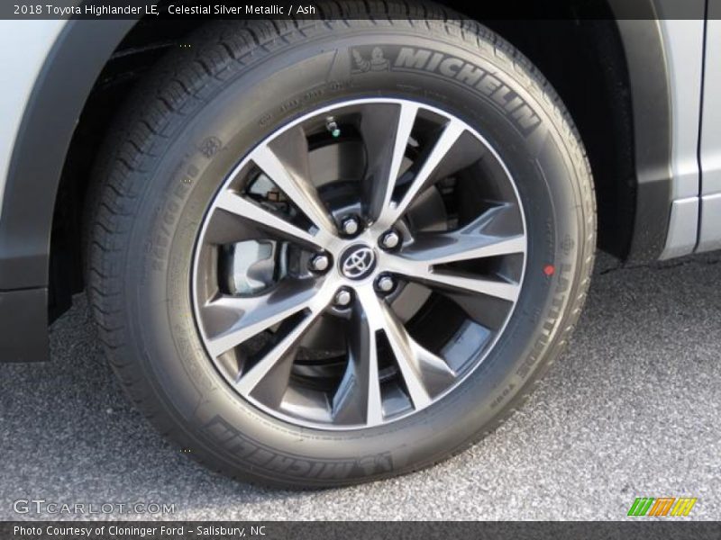 Celestial Silver Metallic / Ash 2018 Toyota Highlander LE