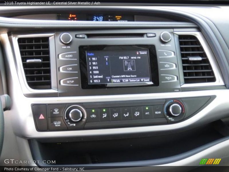 Celestial Silver Metallic / Ash 2018 Toyota Highlander LE