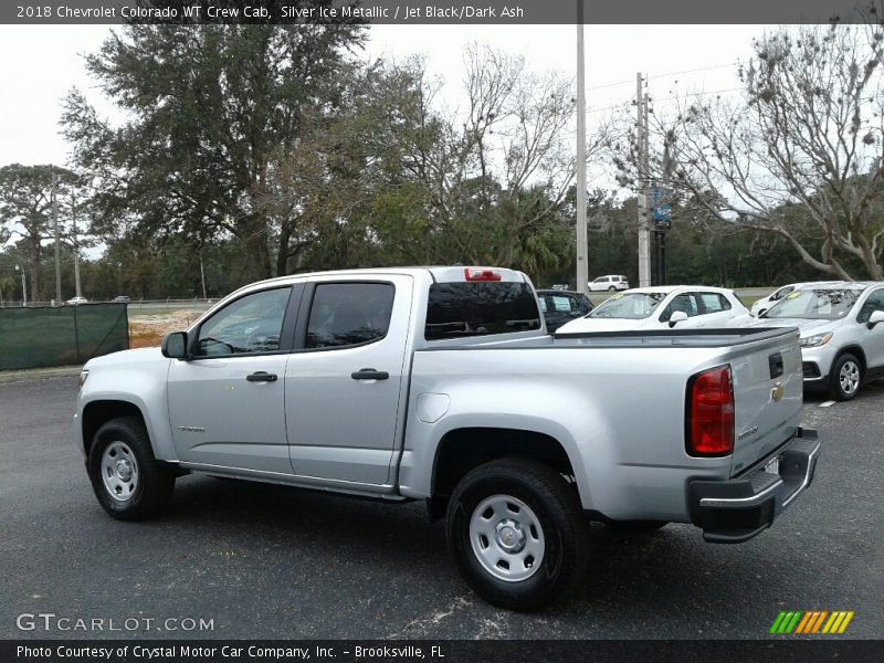 Silver Ice Metallic / Jet Black/Dark Ash 2018 Chevrolet Colorado WT Crew Cab