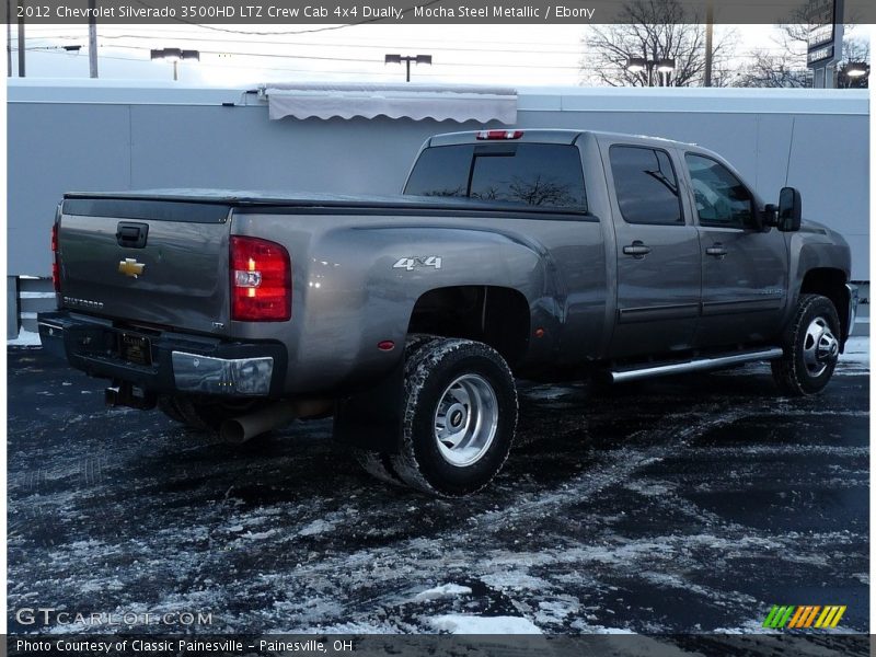 Mocha Steel Metallic / Ebony 2012 Chevrolet Silverado 3500HD LTZ Crew Cab 4x4 Dually