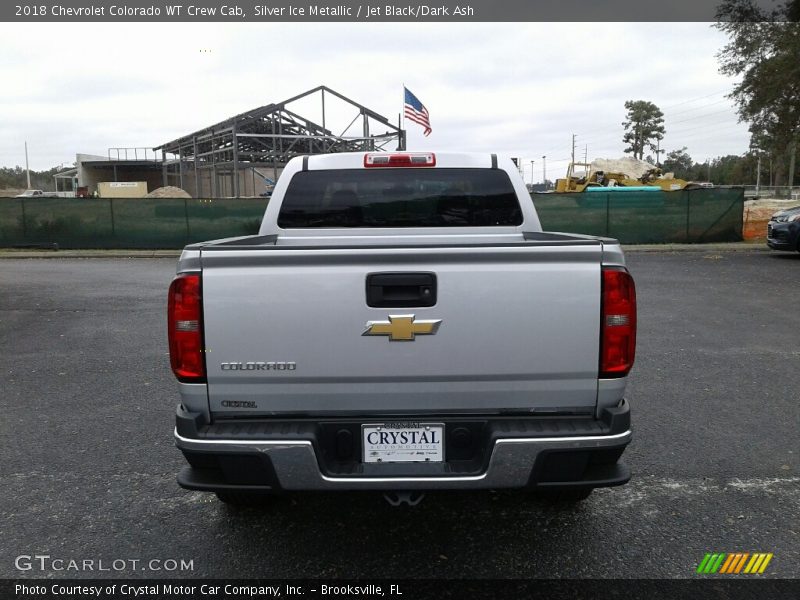 Silver Ice Metallic / Jet Black/Dark Ash 2018 Chevrolet Colorado WT Crew Cab