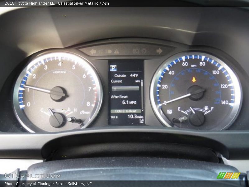 Celestial Silver Metallic / Ash 2018 Toyota Highlander LE