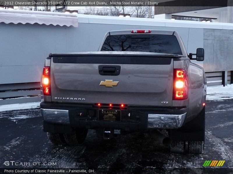 Mocha Steel Metallic / Ebony 2012 Chevrolet Silverado 3500HD LTZ Crew Cab 4x4 Dually