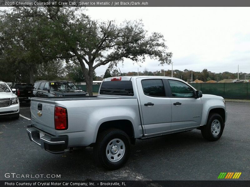 Silver Ice Metallic / Jet Black/Dark Ash 2018 Chevrolet Colorado WT Crew Cab