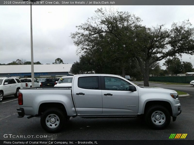 Silver Ice Metallic / Jet Black/Dark Ash 2018 Chevrolet Colorado WT Crew Cab