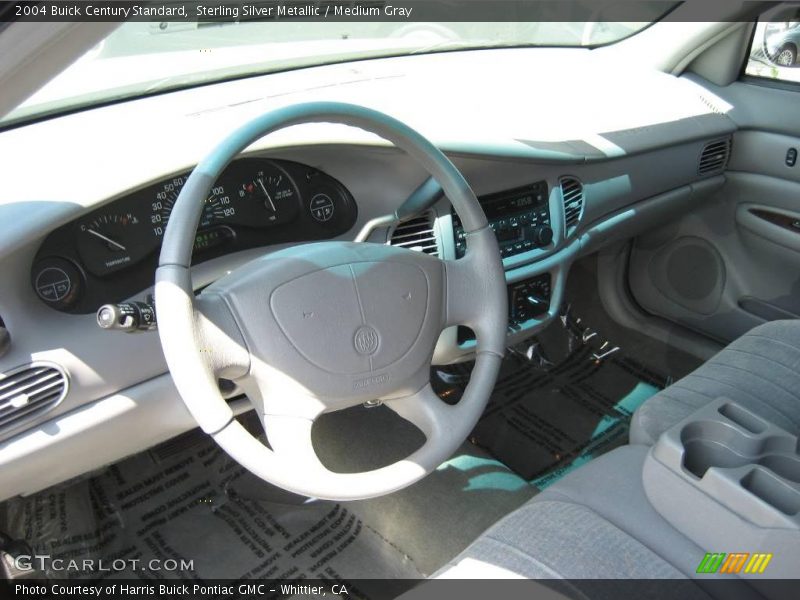 Sterling Silver Metallic / Medium Gray 2004 Buick Century Standard