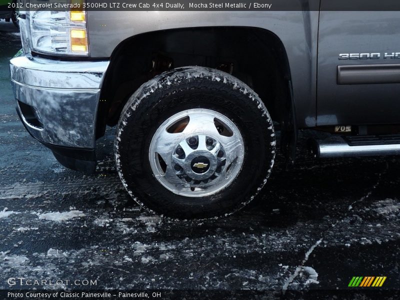Mocha Steel Metallic / Ebony 2012 Chevrolet Silverado 3500HD LTZ Crew Cab 4x4 Dually