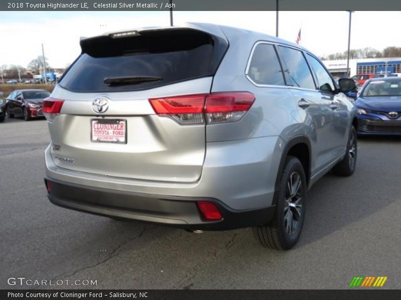 Celestial Silver Metallic / Ash 2018 Toyota Highlander LE