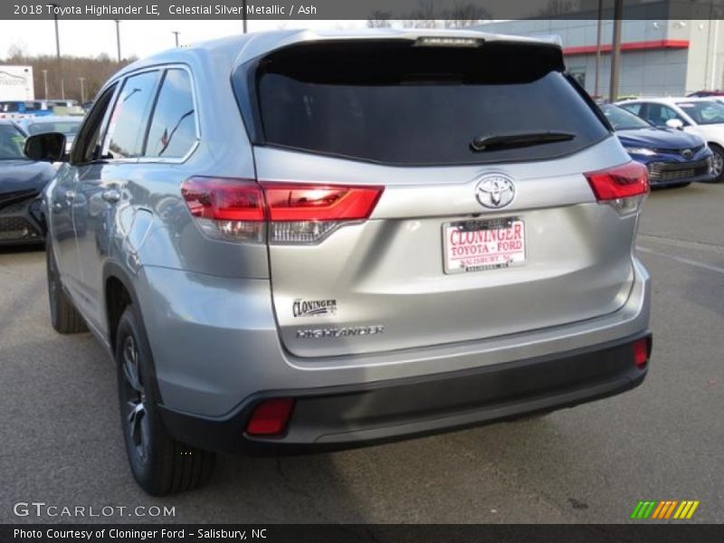 Celestial Silver Metallic / Ash 2018 Toyota Highlander LE