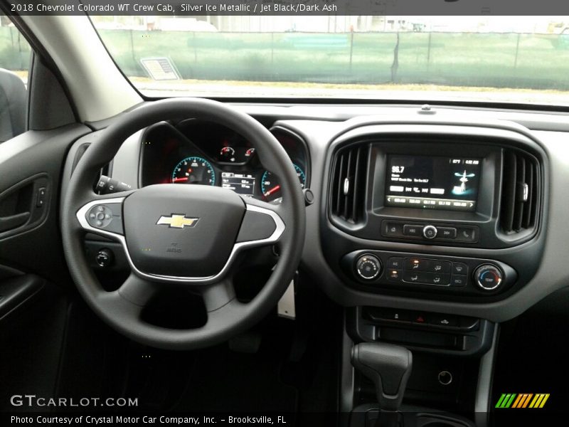 Silver Ice Metallic / Jet Black/Dark Ash 2018 Chevrolet Colorado WT Crew Cab