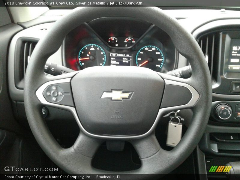 Silver Ice Metallic / Jet Black/Dark Ash 2018 Chevrolet Colorado WT Crew Cab