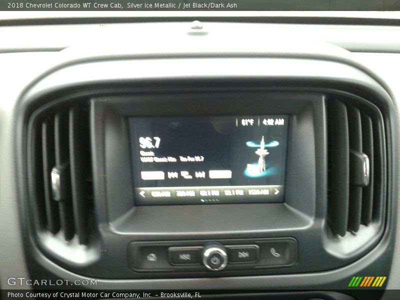 Silver Ice Metallic / Jet Black/Dark Ash 2018 Chevrolet Colorado WT Crew Cab