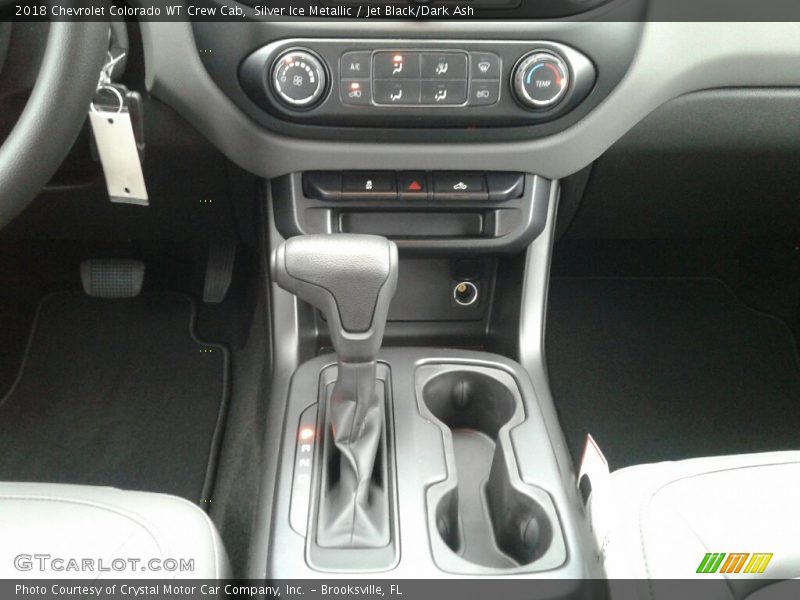 Silver Ice Metallic / Jet Black/Dark Ash 2018 Chevrolet Colorado WT Crew Cab