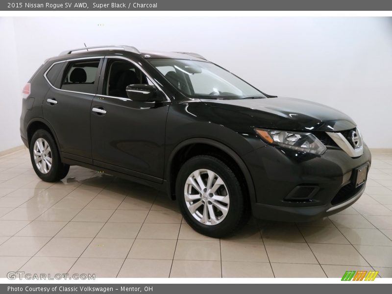 Super Black / Charcoal 2015 Nissan Rogue SV AWD