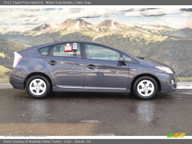 Winter Gray Metallic / Dark Gray 2011 Toyota Prius Hybrid III