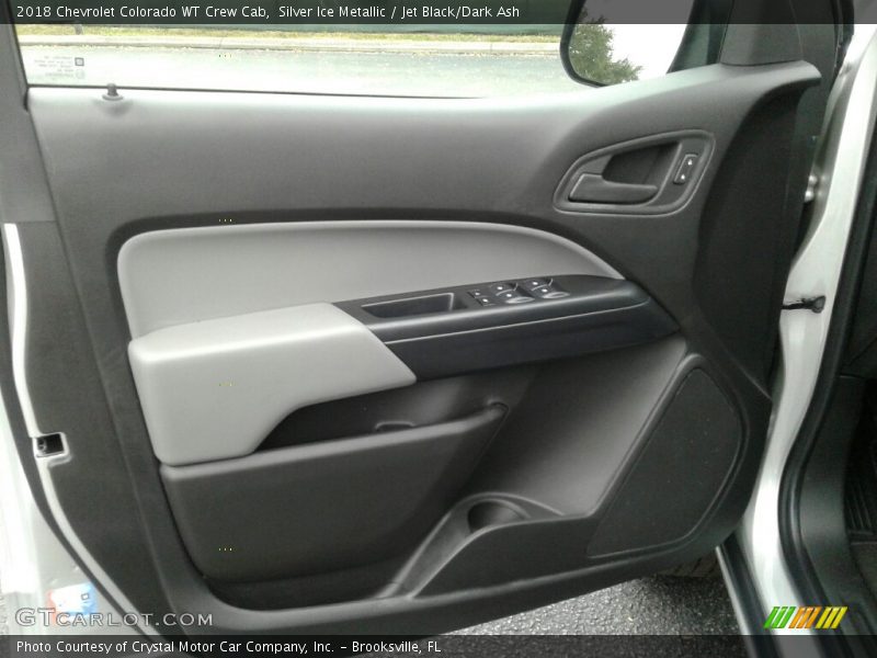 Silver Ice Metallic / Jet Black/Dark Ash 2018 Chevrolet Colorado WT Crew Cab