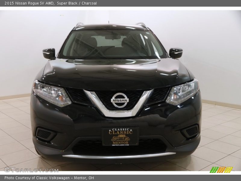 Super Black / Charcoal 2015 Nissan Rogue SV AWD