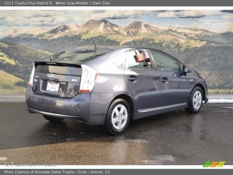 Winter Gray Metallic / Dark Gray 2011 Toyota Prius Hybrid III