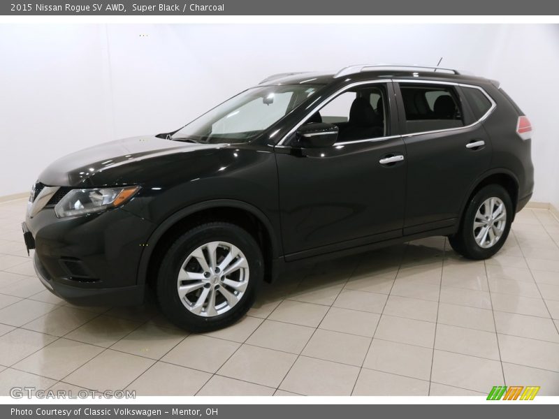 Super Black / Charcoal 2015 Nissan Rogue SV AWD