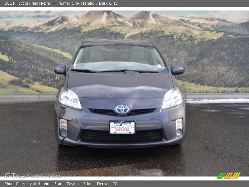 Winter Gray Metallic / Dark Gray 2011 Toyota Prius Hybrid III