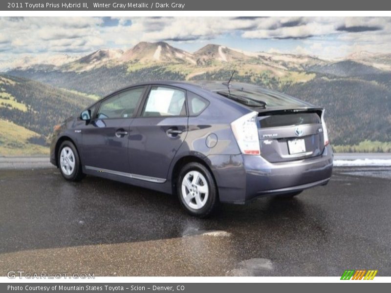 Winter Gray Metallic / Dark Gray 2011 Toyota Prius Hybrid III
