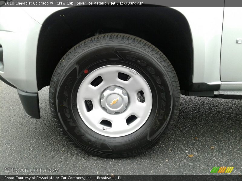 Silver Ice Metallic / Jet Black/Dark Ash 2018 Chevrolet Colorado WT Crew Cab