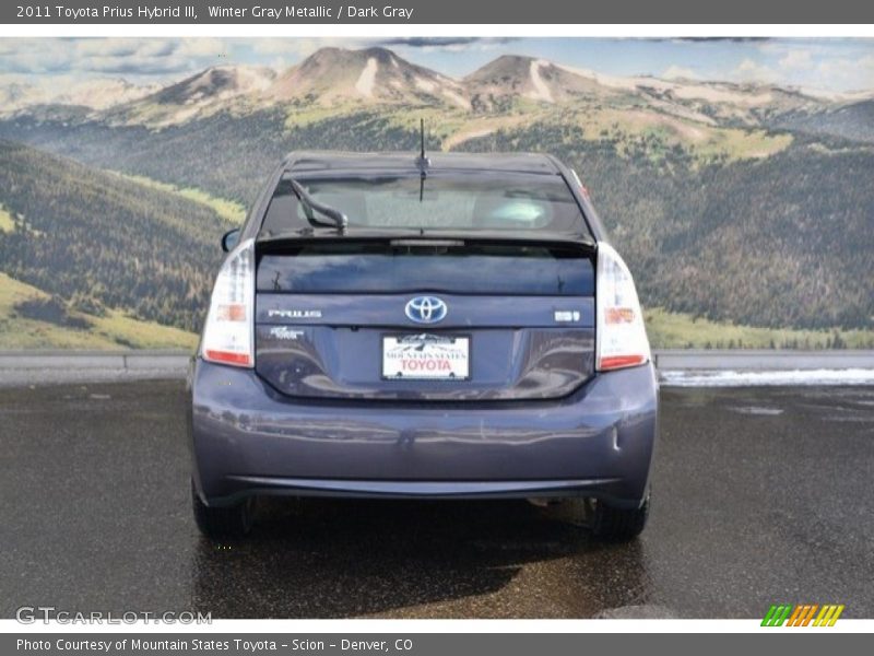 Winter Gray Metallic / Dark Gray 2011 Toyota Prius Hybrid III