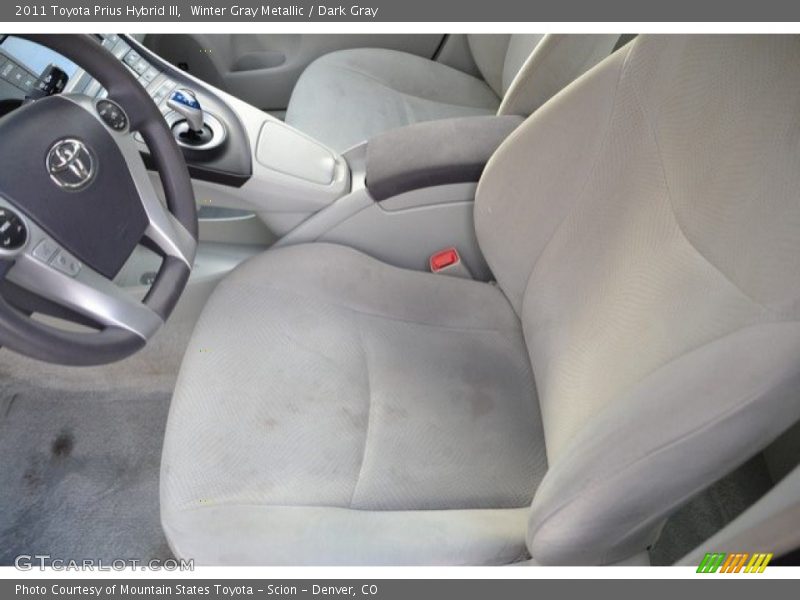 Winter Gray Metallic / Dark Gray 2011 Toyota Prius Hybrid III