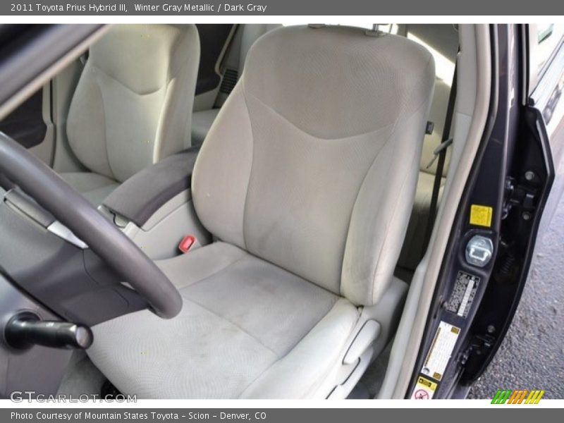 Winter Gray Metallic / Dark Gray 2011 Toyota Prius Hybrid III