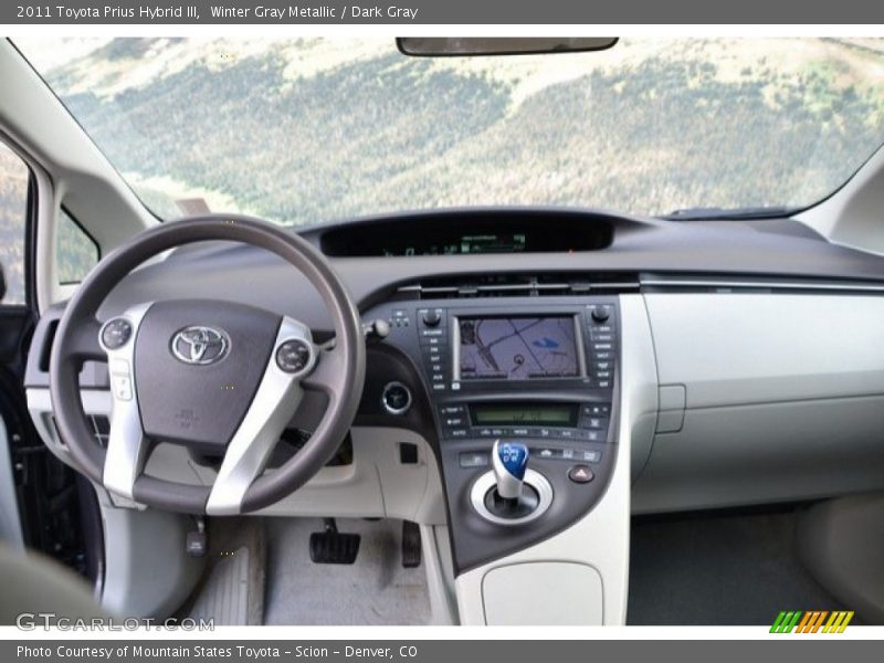 Winter Gray Metallic / Dark Gray 2011 Toyota Prius Hybrid III