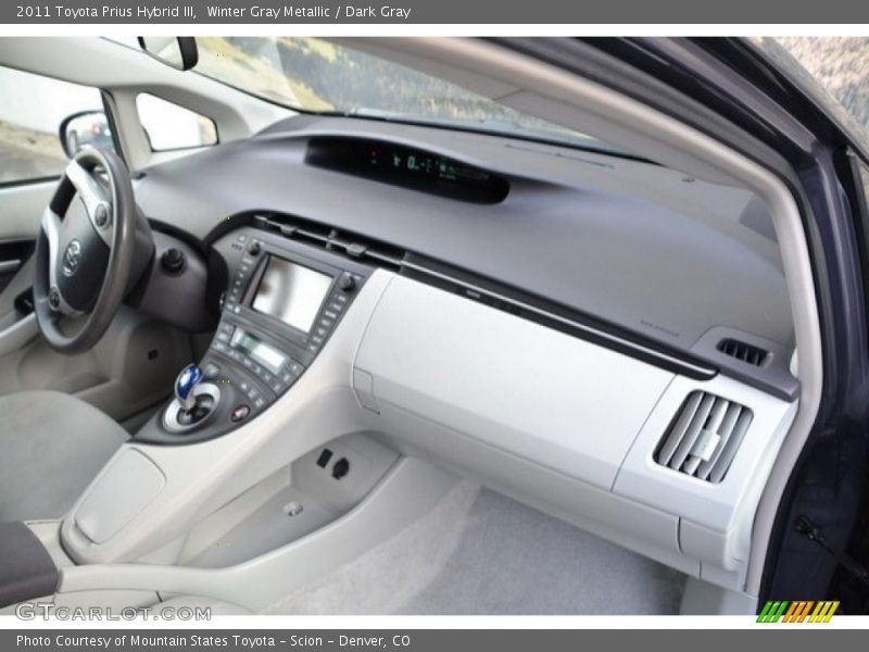 Winter Gray Metallic / Dark Gray 2011 Toyota Prius Hybrid III