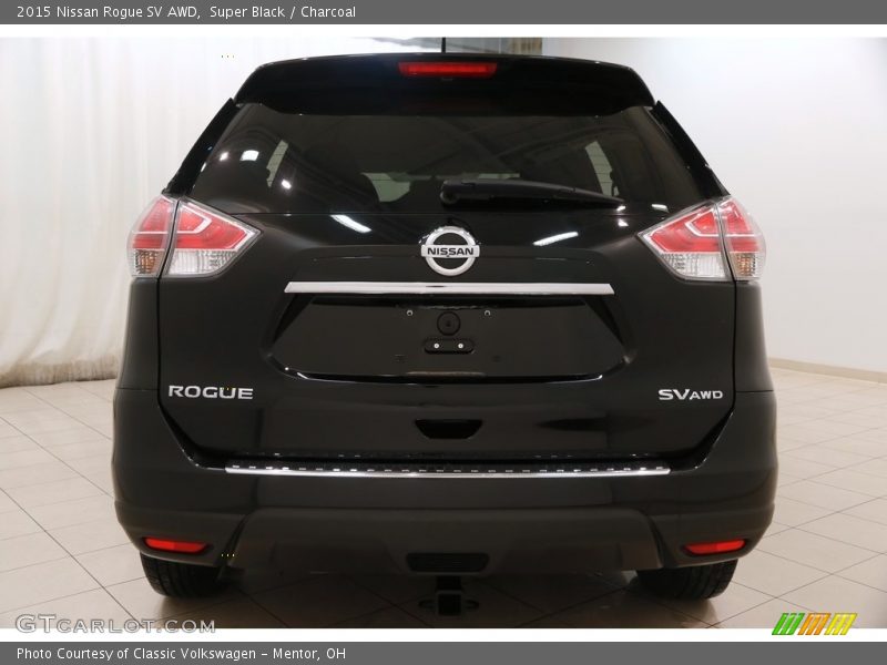 Super Black / Charcoal 2015 Nissan Rogue SV AWD
