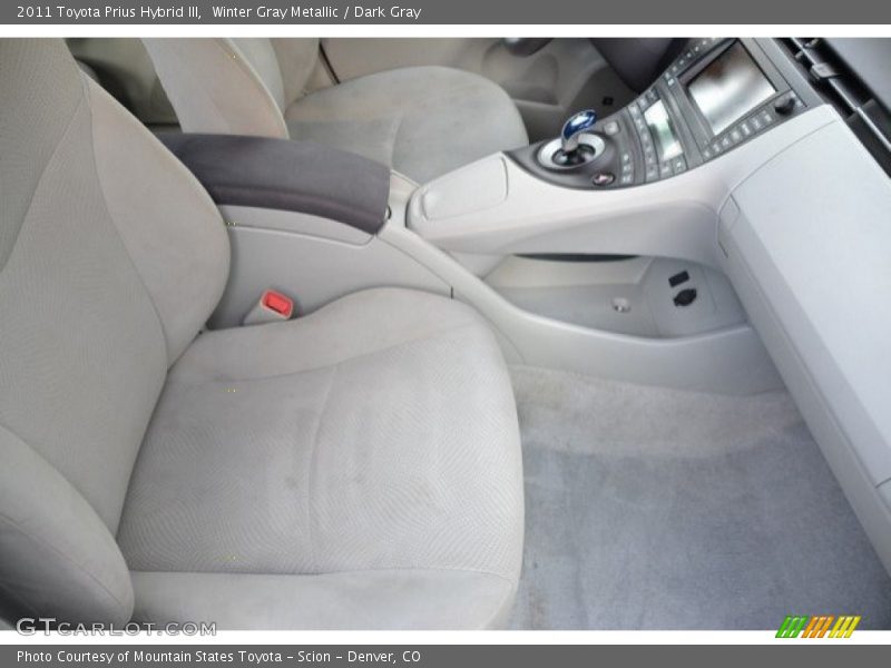 Winter Gray Metallic / Dark Gray 2011 Toyota Prius Hybrid III
