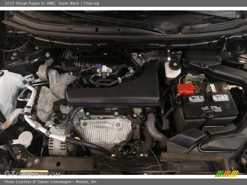 Super Black / Charcoal 2015 Nissan Rogue SV AWD