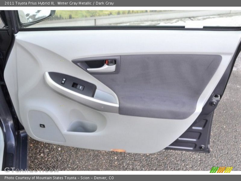 Winter Gray Metallic / Dark Gray 2011 Toyota Prius Hybrid III
