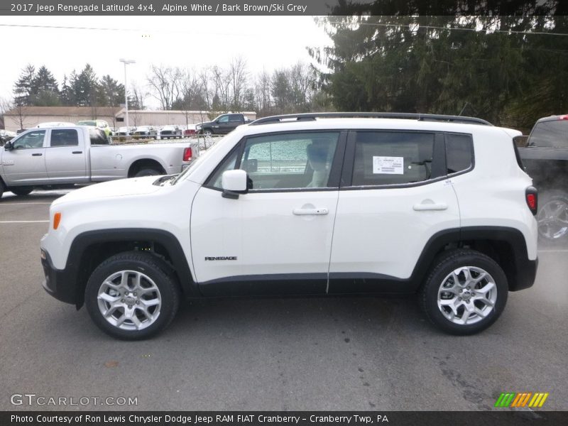 Alpine White / Bark Brown/Ski Grey 2017 Jeep Renegade Latitude 4x4