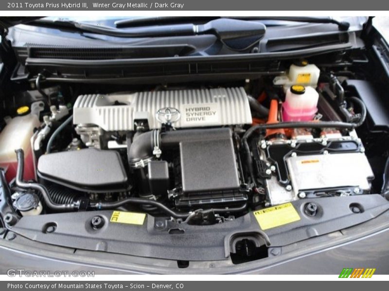 Winter Gray Metallic / Dark Gray 2011 Toyota Prius Hybrid III