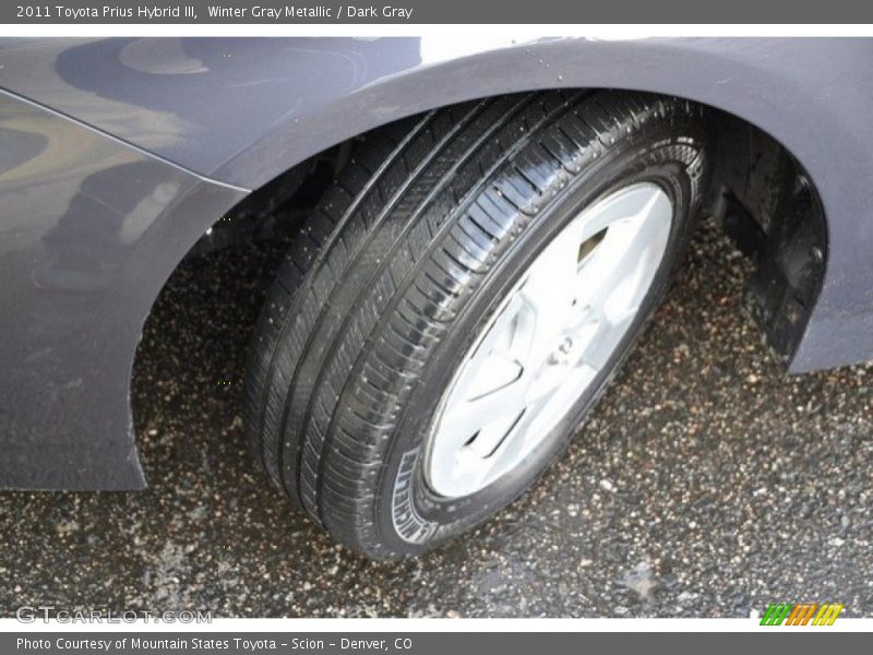 Winter Gray Metallic / Dark Gray 2011 Toyota Prius Hybrid III