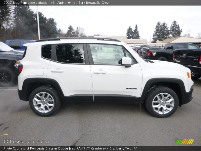 Alpine White / Bark Brown/Ski Grey 2017 Jeep Renegade Latitude 4x4