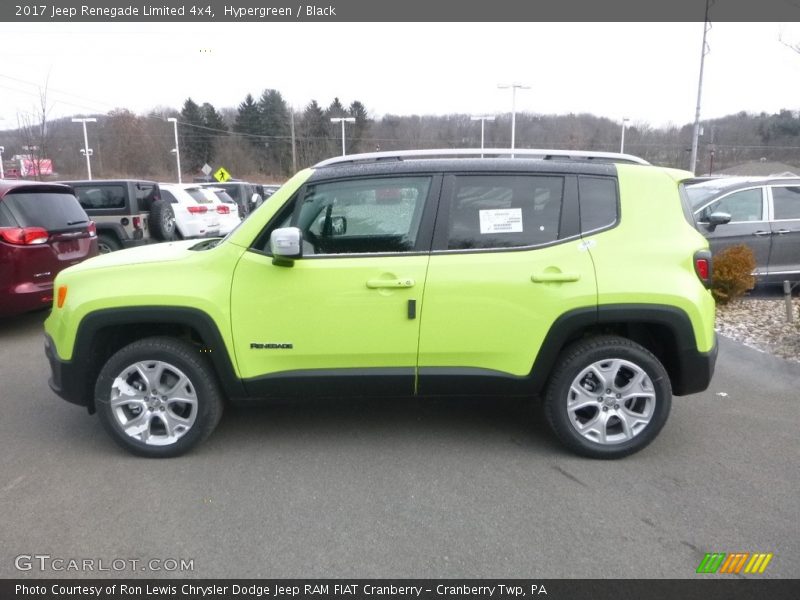 Hypergreen / Black 2017 Jeep Renegade Limited 4x4