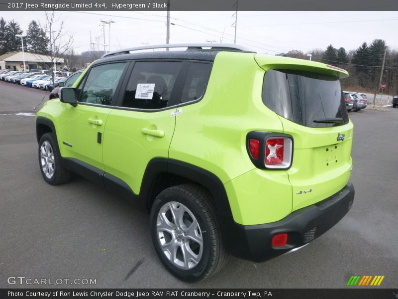 Hypergreen / Black 2017 Jeep Renegade Limited 4x4