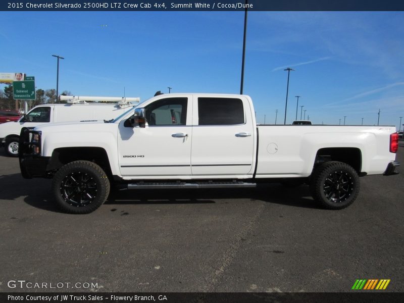 Summit White / Cocoa/Dune 2015 Chevrolet Silverado 2500HD LTZ Crew Cab 4x4